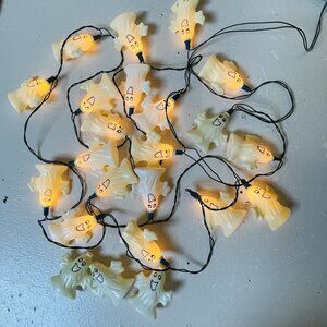 Halloween Happy Ghost String Lights Set of 20 Extra 3 One Needs Bulb